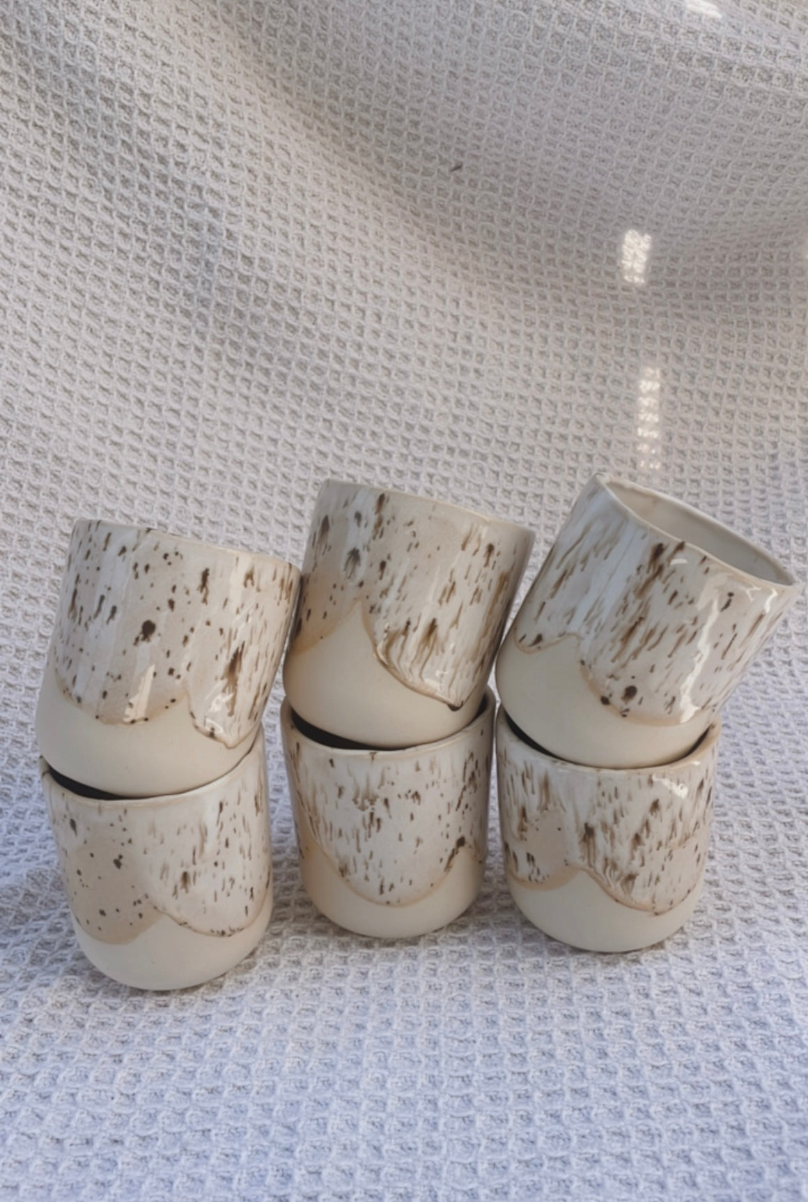 Speckle ceramic tumblers - small