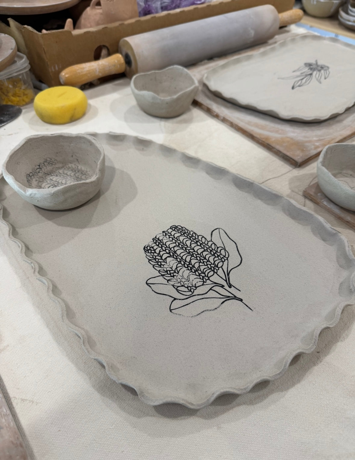 Mini White Clay & Transfer workshop - 11th July