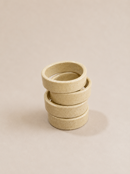 Ceramic Bangle - Bone