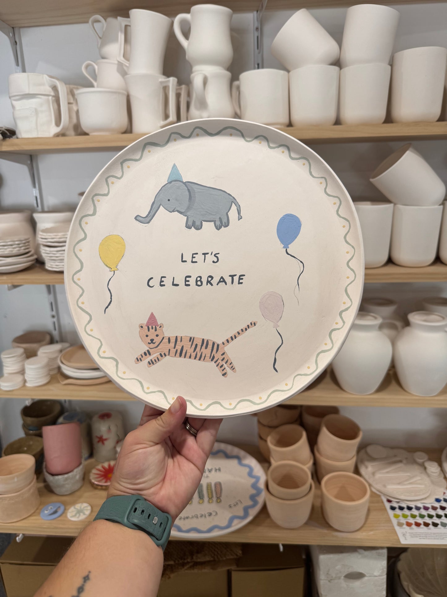 Paint your own Cake Plate