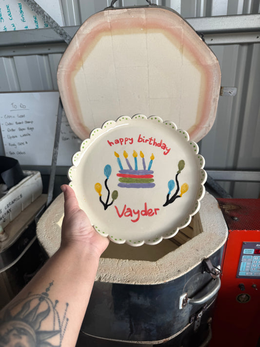 Paint your own Cake Plate