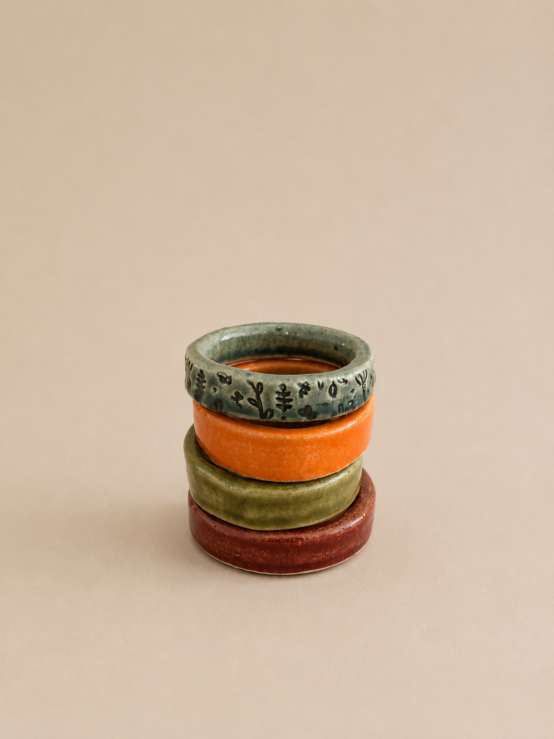 Ceramic Bangle - Orange