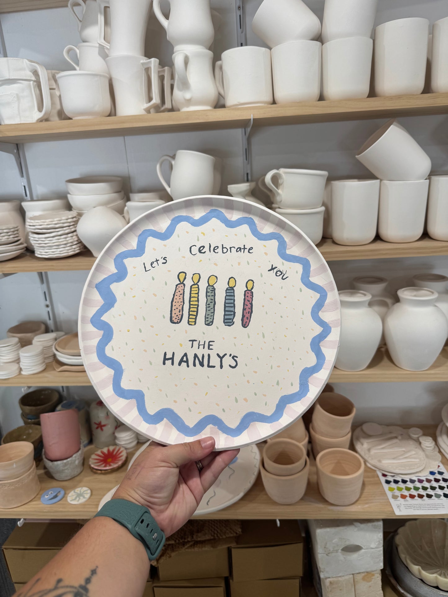 Paint your own Cake Plate