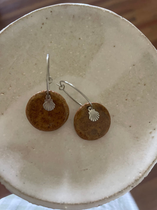 Ceramic Shell Earring
