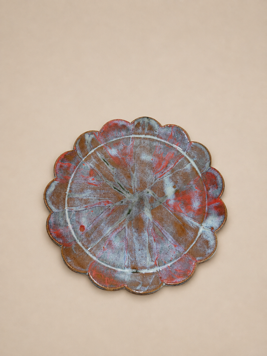 Ceramic Petal plate - rustic