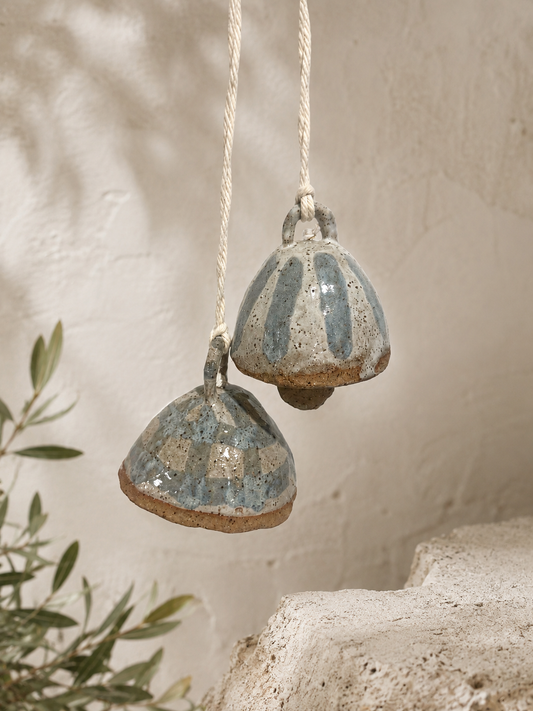Ceramic bell set of 2